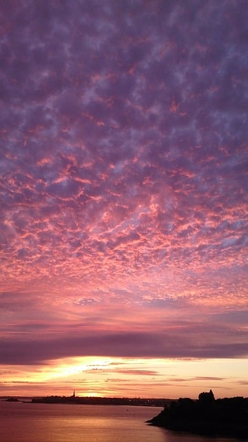 Free download dinard brittany france sunset dusk free picture to be edited with GIMP free online image editor