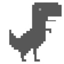 Dinosaur Game in New Tab  screen for extension Chrome web store in OffiDocs Chromium