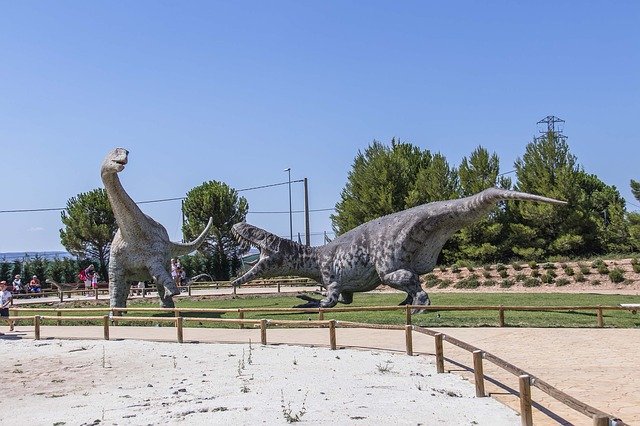 Free download Dinosaurs Fight Prehistory -  free photo or picture to be edited with GIMP online image editor