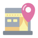 Direction Qibla  screen for extension Chrome web store in OffiDocs Chromium