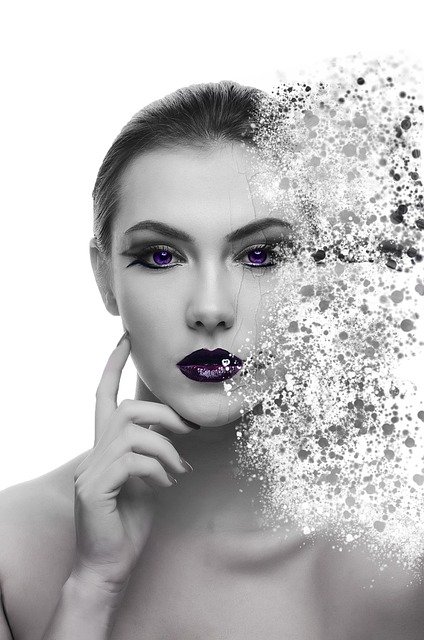 Free download Disintegrating Girl Woman -  free illustration to be edited with GIMP free online image editor