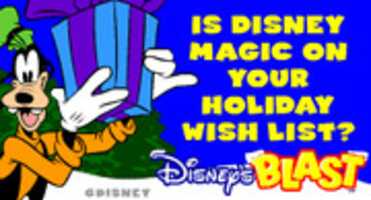 Free download Disneys Blast Holiday Banner Ad free photo or picture to be edited with GIMP online image editor