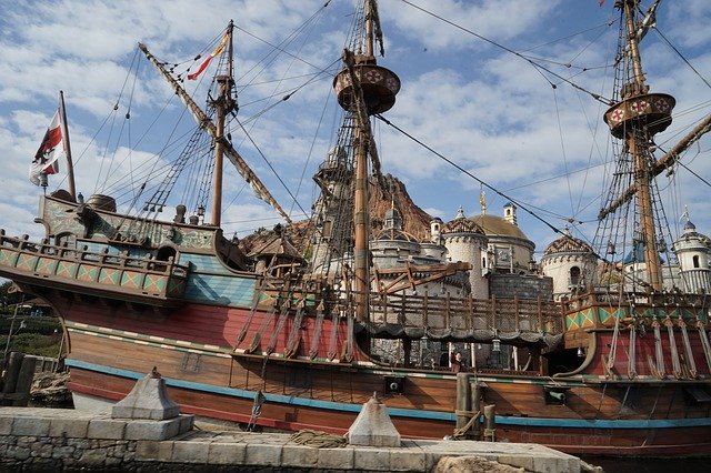 Free download Disney Sea Boat -  free photo or picture to be edited with GIMP online image editor
