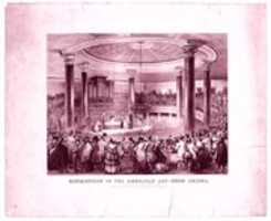 Free download Distribution of the American Art Union Prizes, at the Tabernacle, Broadway, December 24, 1847 free photo or picture to be edited with GIMP online image editor