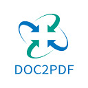 Doc2PDF  screen for extension Chrome web store in OffiDocs Chromium
