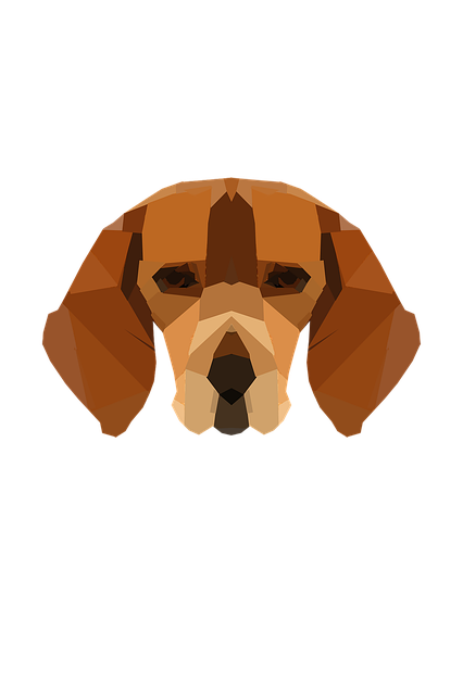 Free download Dog Low Poly Face -  free illustration to be edited with GIMP free online image editor