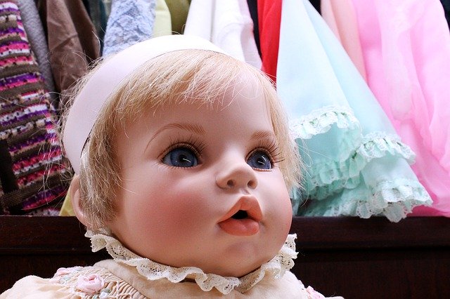 Template Photo Doll Precious Blue Eyes -  for OffiDocs