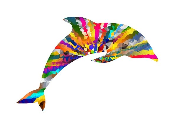 Free download Dolphin Colorful Ocean -  free illustration to be edited with GIMP free online image editor