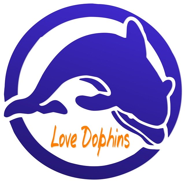 免费下载 Dolphin Love Conservation - 使用 GIMP 免费在线图像编辑器编辑的免费插图