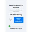 DomainFactory Addon  screen for extension Chrome web store in OffiDocs Chromium