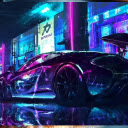 Dominate the future with McLaren Cyberpunk Neon City live wallpaper  screen for extension Chrome web store in OffiDocs Chromium