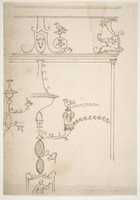 Free download Domus Aurea, unidentified, grotteschi, details (recto) blank (verso) free photo or picture to be edited with GIMP online image editor