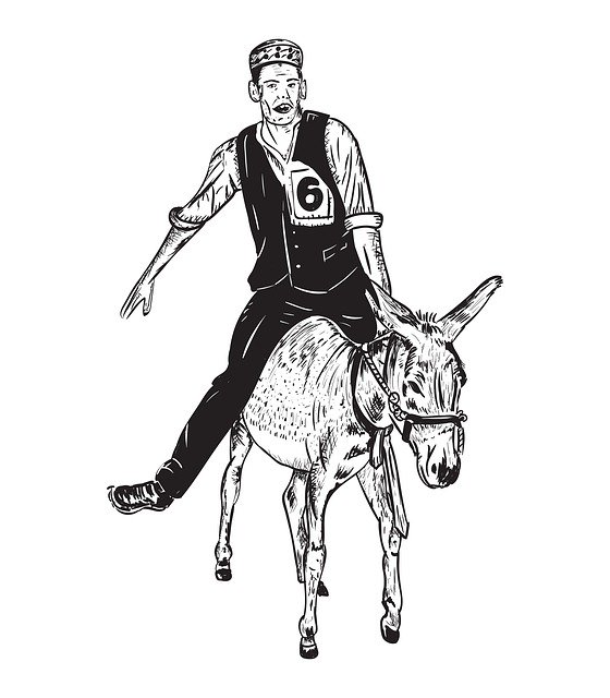 Free download Donkey Man On Race -  free illustration to be edited with GIMP free online image editor