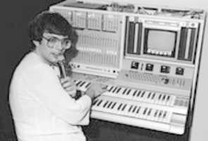Free download Don Slepian at the Bell Labs Digital Synthesizer, 1980 free photo or picture to be edited with GIMP online image editor