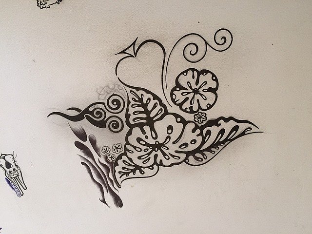 Free download Doodle Ink Flower Black And -  free illustration to be edited with GIMP free online image editor
