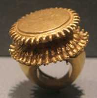 Free download Double Lotus Shaped Ring with Incised Conch Motif free photo or picture to be edited with GIMP online image editor