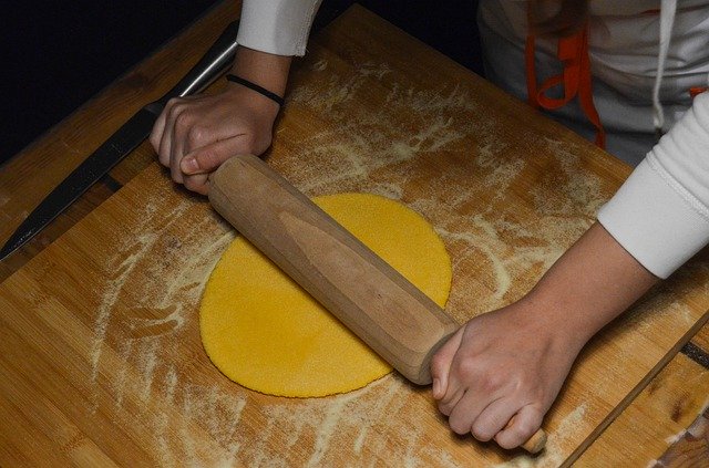 Free download Dough Rolling Pin Pasta -  free free photo or picture to be edited with GIMP online image editor