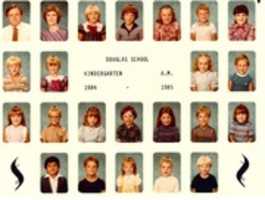 Free download Douglas Elementary School, Morning Kindergarten Class, 1984-85 free photo or picture to be edited with GIMP online image editor