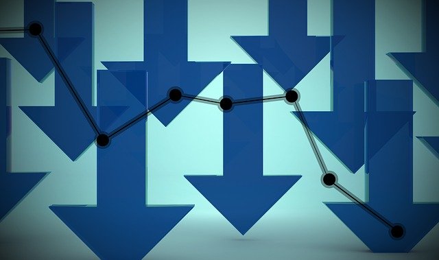 Free download Down Graph Arrow -  free illustration to be edited with GIMP free online image editor