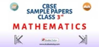 Free download Download CBSE Sample Paper For Class 3 Mathematics With Solution In PDF free photo or picture to be edited with GIMP online image editor