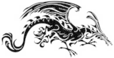 Free download Downright Tribal Dragon Clipart free photo or picture to be edited with GIMP online image editor