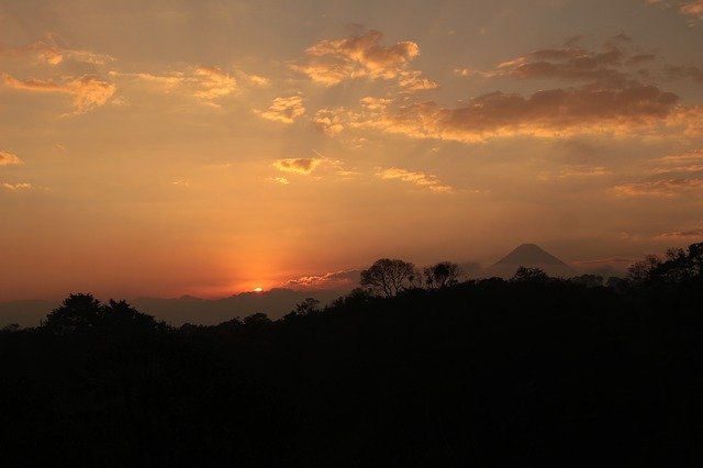 Free picture Down Sunset Volcano -  to be edited by GIMP free image editor by OffiDocs