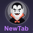 Dracula new tab page  screen for extension Chrome web store in OffiDocs Chromium