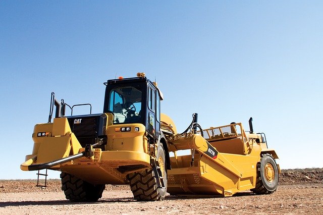 Téléchargement gratuit de l'image gratuite de Dragline Cat 627h Caterpillar à modifier avec l'éditeur d'images en ligne gratuit GIMP