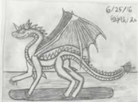 Free download Dragon Drawing 6/25/16 free photo or picture to be edited with GIMP online image editor