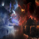Dragon Galaxy Theme  screen for extension Chrome web store in OffiDocs Chromium