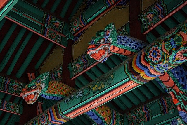 Free download Dragon Temple Republic Of Korea A -  free photo or picture to be edited with GIMP online image editor