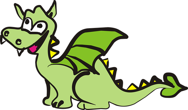 Muat turun percuma Dragon Wawel Cheerful - ilustrasi percuma untuk diedit dengan editor imej dalam talian percuma GIMP