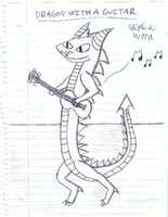 Free download Dragon With A Guitar free photo or picture to be edited with GIMP online image editor