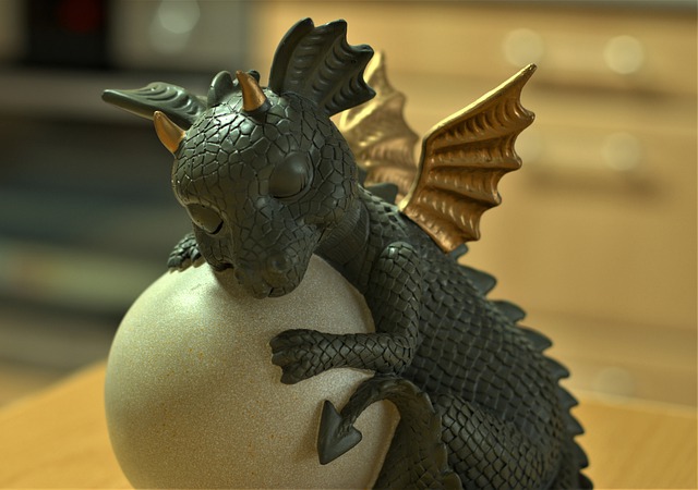 Free download dragon with egg asleep fun free picture to be edited with GIMP free online image editor