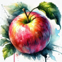 Drawing of an apple  screen for extension Chrome web store in OffiDocs Chromium