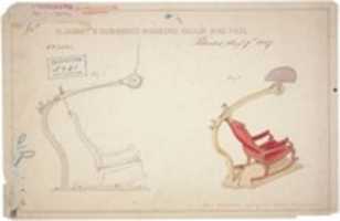 Free download Drawing of Rocking Chair and Fan, 08/07/1847 - 08/07/1847 free photo or picture to be edited with GIMP online image editor