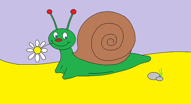 Free download Drawing Snail Green -  free illustration to be edited with GIMP free online image editor