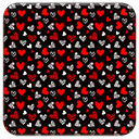 Drawn Hearts Red and Black  screen for extension Chrome web store in OffiDocs Chromium