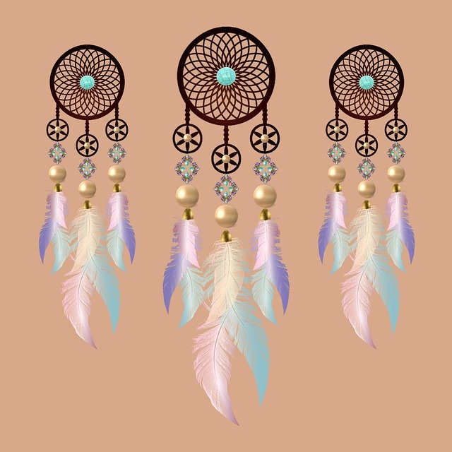 Free download Dream Catcher Trim Feathers -  free illustration to be edited with GIMP free online image editor