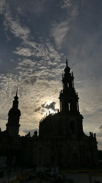 Free download Dresden Skyline Sky -  free photo or picture to be edited with GIMP online image editor