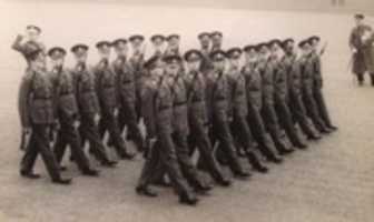 Free download Drill Practice, Intake 35, Dettingen Company, Royal Military Academy, Sandhurst; Autumn, 1963 free photo or picture to be edited with GIMP online image editor