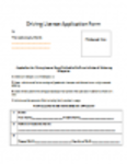 Free download Driving License Application Form DOC, XLS or PPT template free to be edited with LibreOffice online or OpenOffice Desktop online