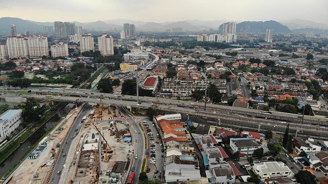 Muat turun percuma Drone Aerial Construction - foto atau gambar percuma untuk diedit dengan editor imej dalam talian GIMP