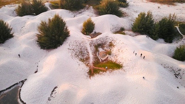 Free download Drone Aerial View Sand Dunes -  free photo or picture to be edited with GIMP online image editor