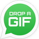 Drop a GIF  screen for extension Chrome web store in OffiDocs Chromium