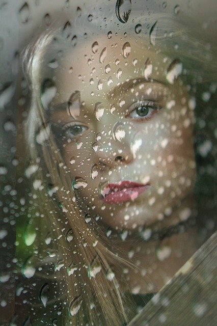 Free download Drops Water Girl -  free photo or picture to be edited with GIMP online image editor