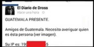 Free download Dross pide informacion personal de usuario de Guatemala free photo or picture to be edited with GIMP online image editor