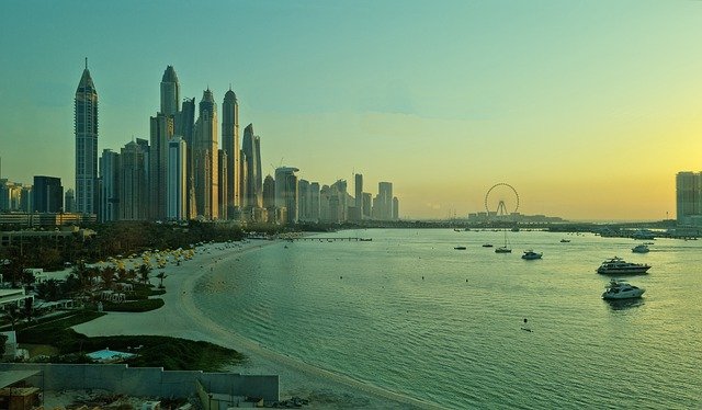 Free download dubai beach sunset sea uae free picture to be edited with GIMP free online image editor