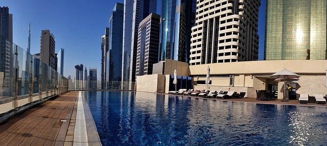 Téléchargement gratuit de Dubai Pool Gevora - photo ou image gratuite à éditer avec l'éditeur d'images en ligne GIMP