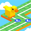 Duck crossy road online game  screen for extension Chrome web store in OffiDocs Chromium